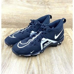 Nike Alpha Menace 3 Shark Football Cleat Black CV0582-001 Men's Size 9